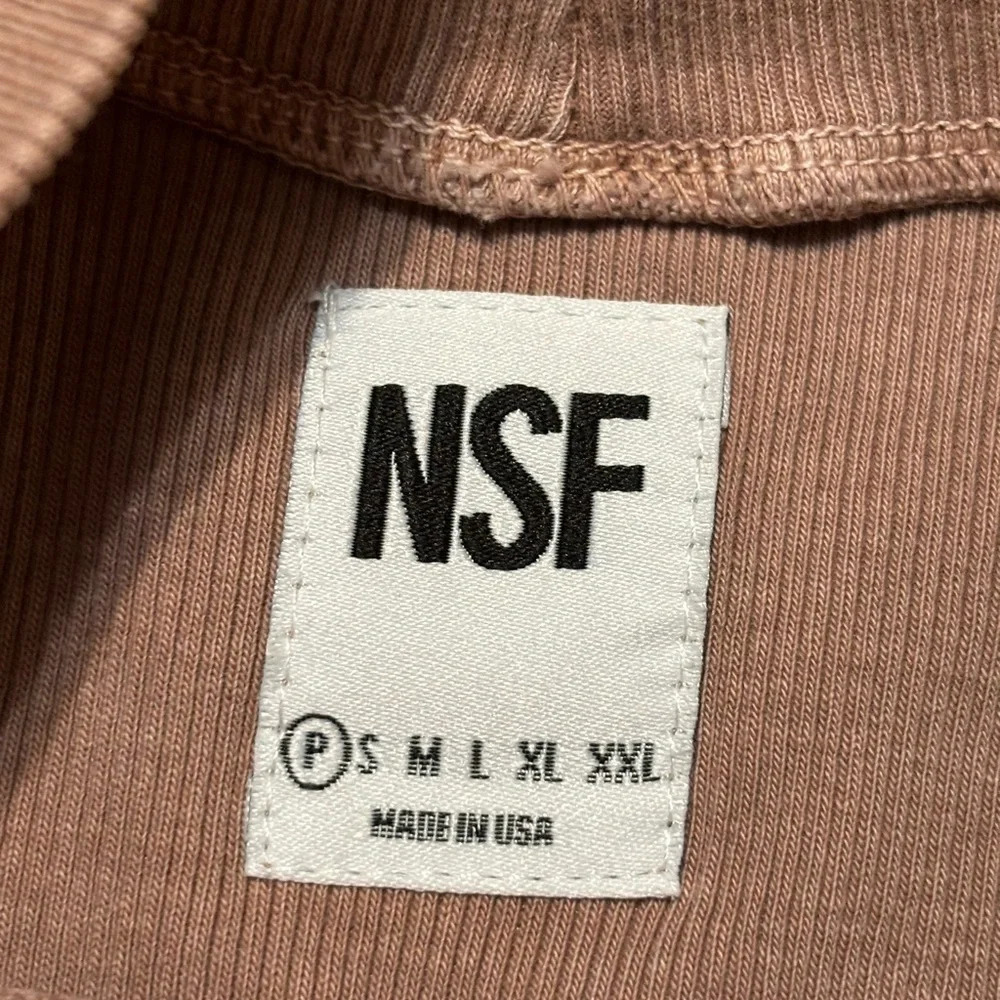 NSF Delphine Rib Knit Cropped Tank, Size P (XS), good condition - Picture 5 of 5